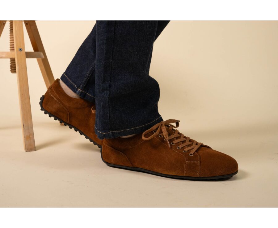 Camel Suede Derby Sneaker - BUNBURY