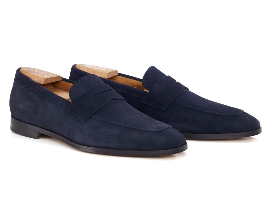 Men’s Loafer - Navy Suede - CANNERO