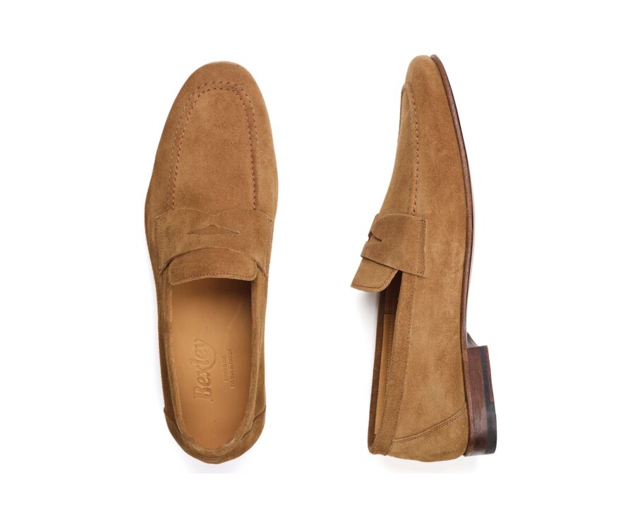 Men’s Loafer - Tobacco Velvet - FINERO