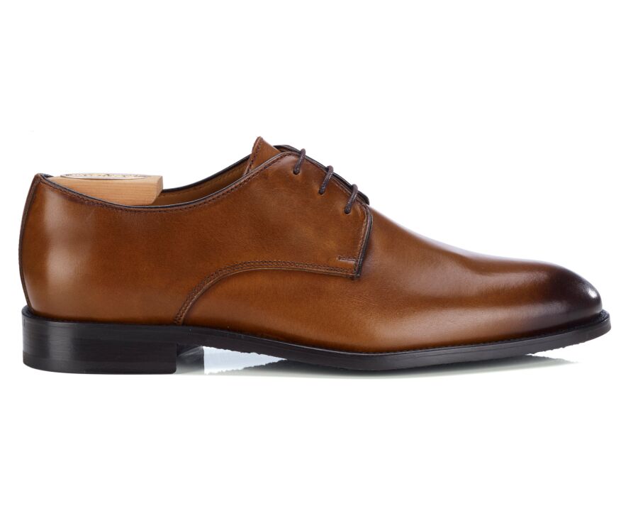 Patina Chestnut Leather - Derby Shoes - MARKFORD