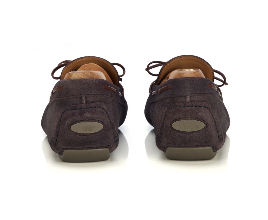 Men’s Charcoal Suede Loafers - FLAGAMI II