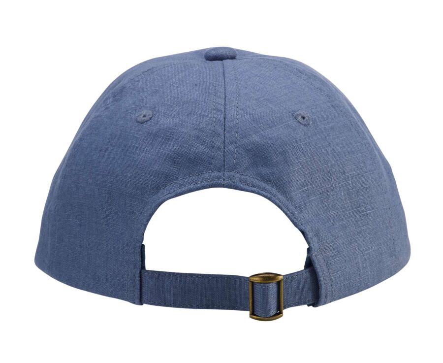 Men's Steel Blue Linen baseball cap - BRADWELL II