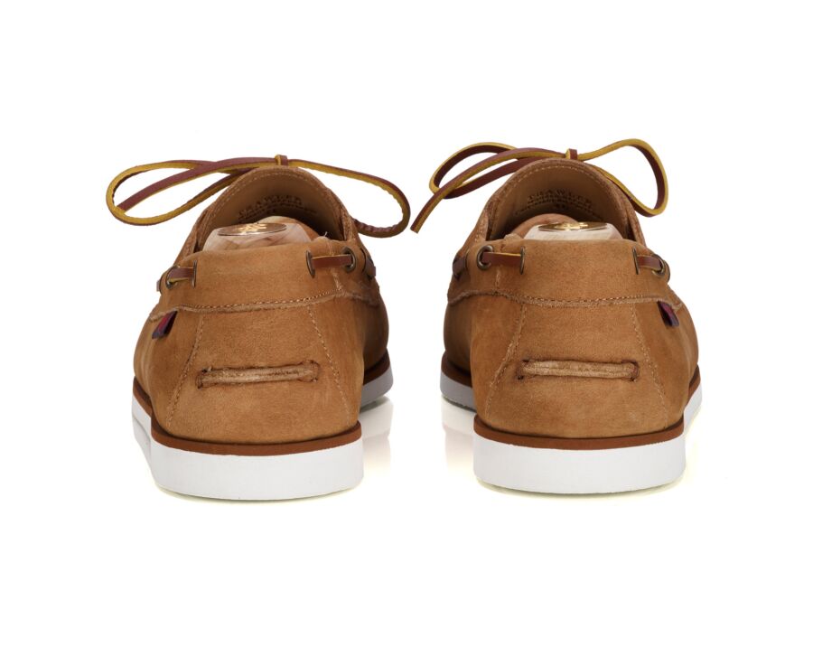 Men’s Camel Nubuck Boat Shoes - TRAWLER