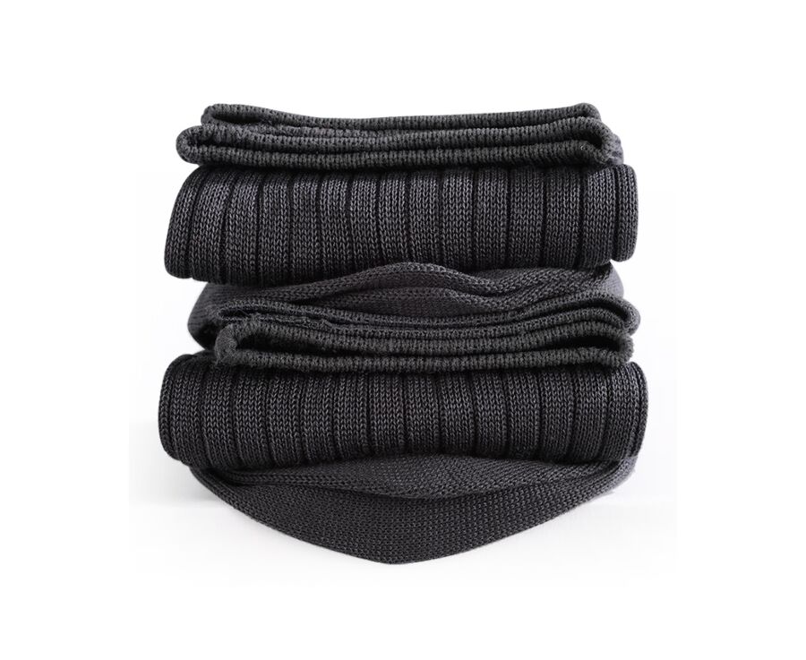 Men's Anthracite Cotton Dress Socks