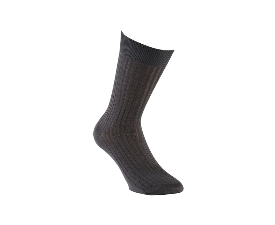 Men's Anthracite Cotton Dress Socks