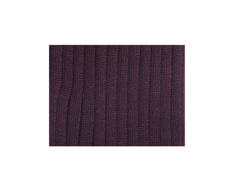 Men's Burgundy Cotton Dress Socks