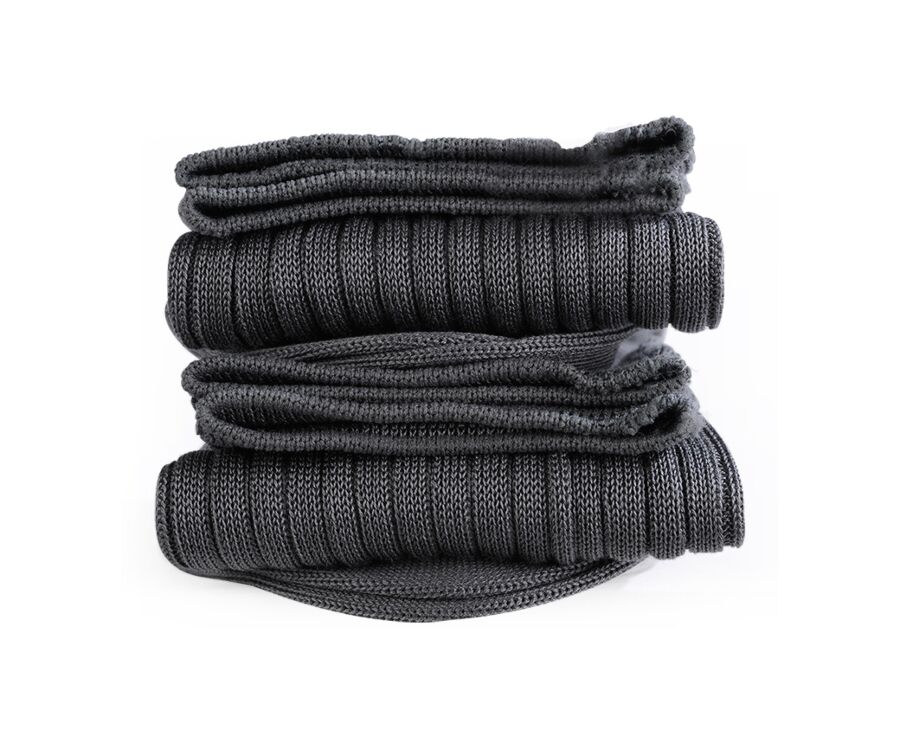 Men's Grey Cotton Dress Socks