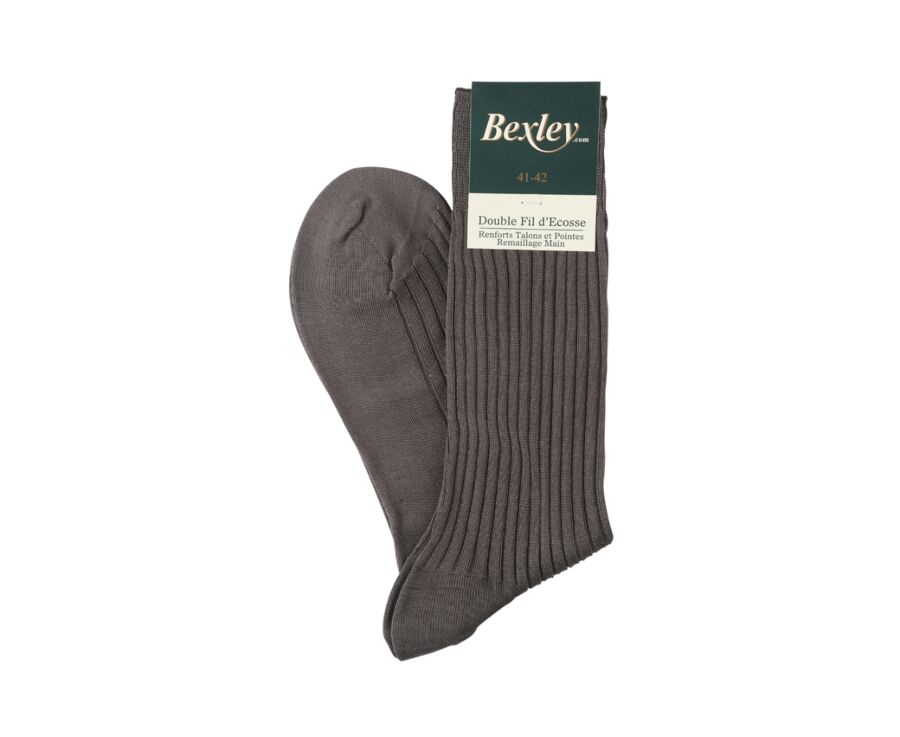 Men's Grey Cotton Dress Socks