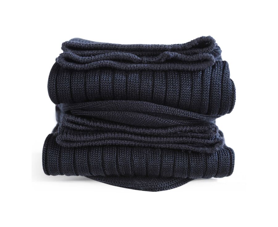 Men's Navy Cotton Dress Socks