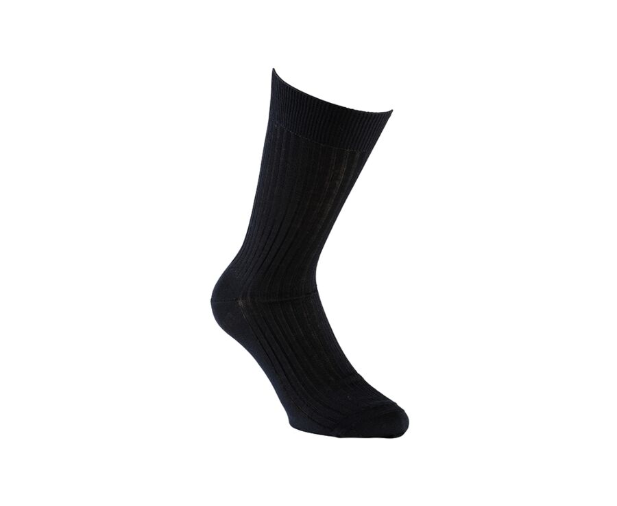 Men's Navy Cotton Dress Socks