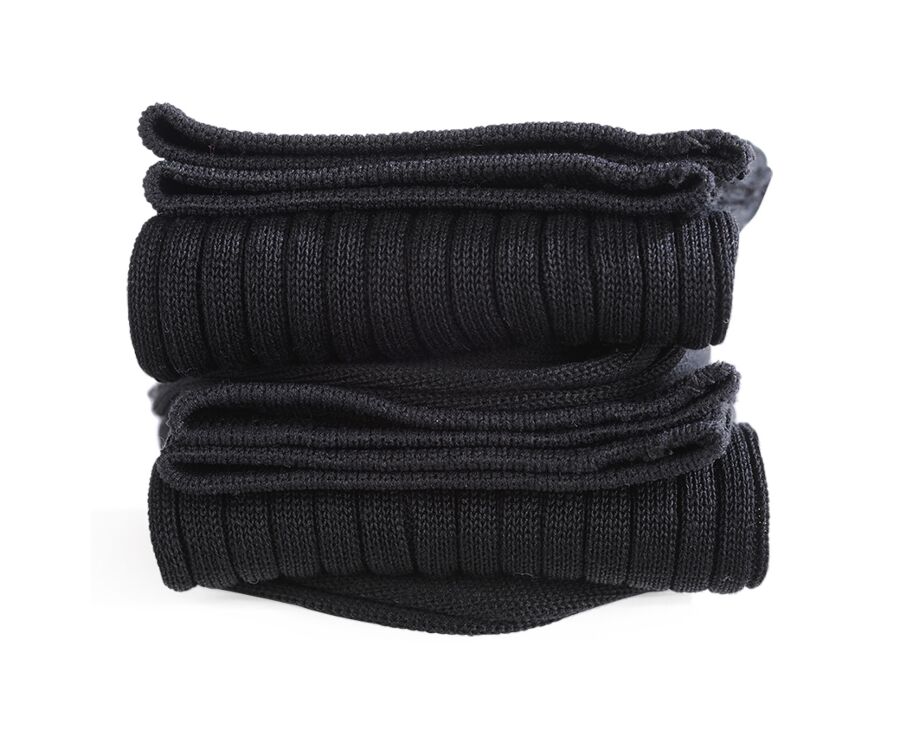 Men's Black Cotton Dress Socks