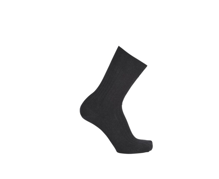 Men's Grey Anthracite Mercerised Cotton Socks