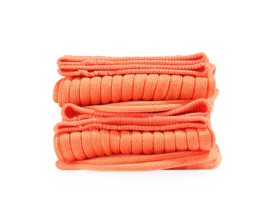 Men's Orange Cotton Dress Socks