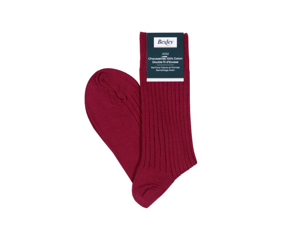 Men's  Red Cherry Cotton Dress Socks