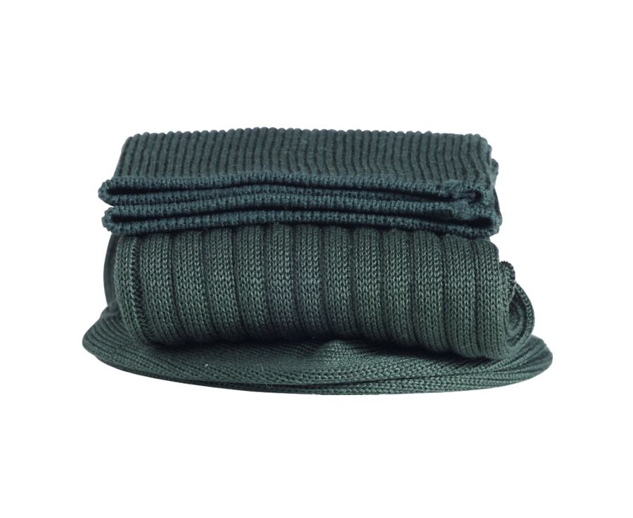 Men's Green Cotton Dress Socks