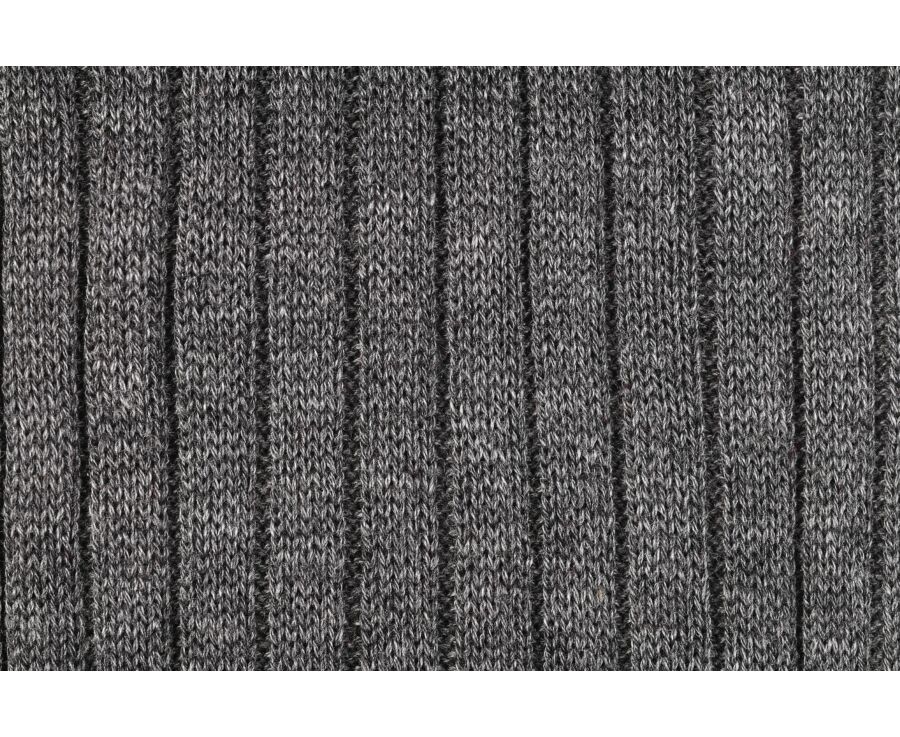 Men's Middle Grey Melange Mercerised Cotton Socks