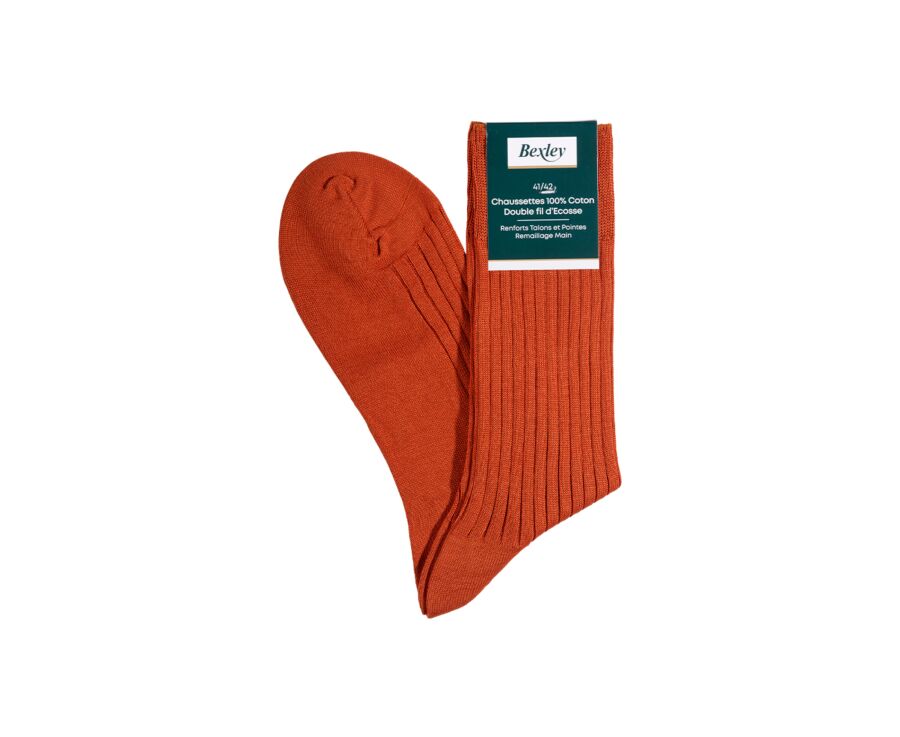 Men's Middle Amber Mercerised Cotton Socks 