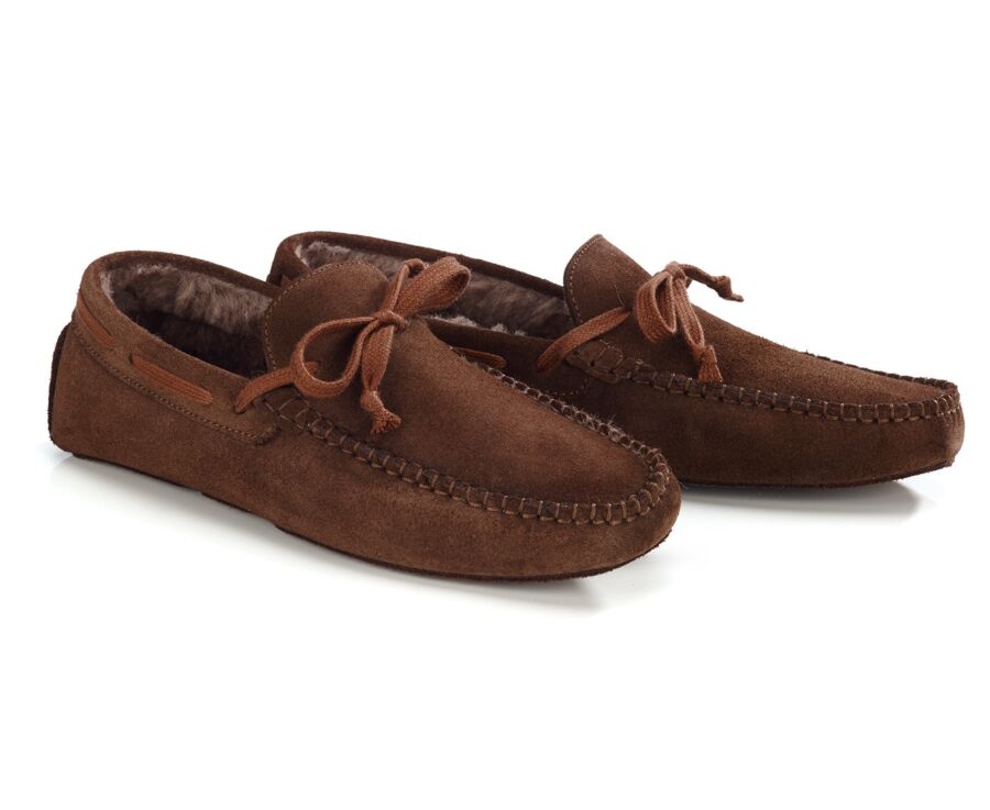 Havana Suede Wool Lining Slippers
