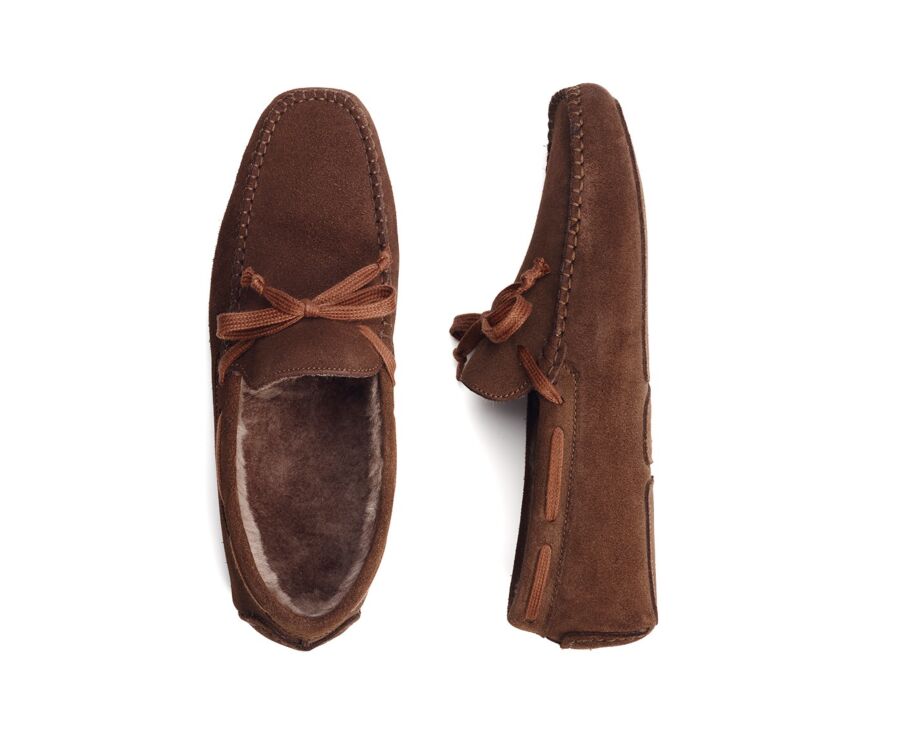 Havana Suede Wool Lining Slippers