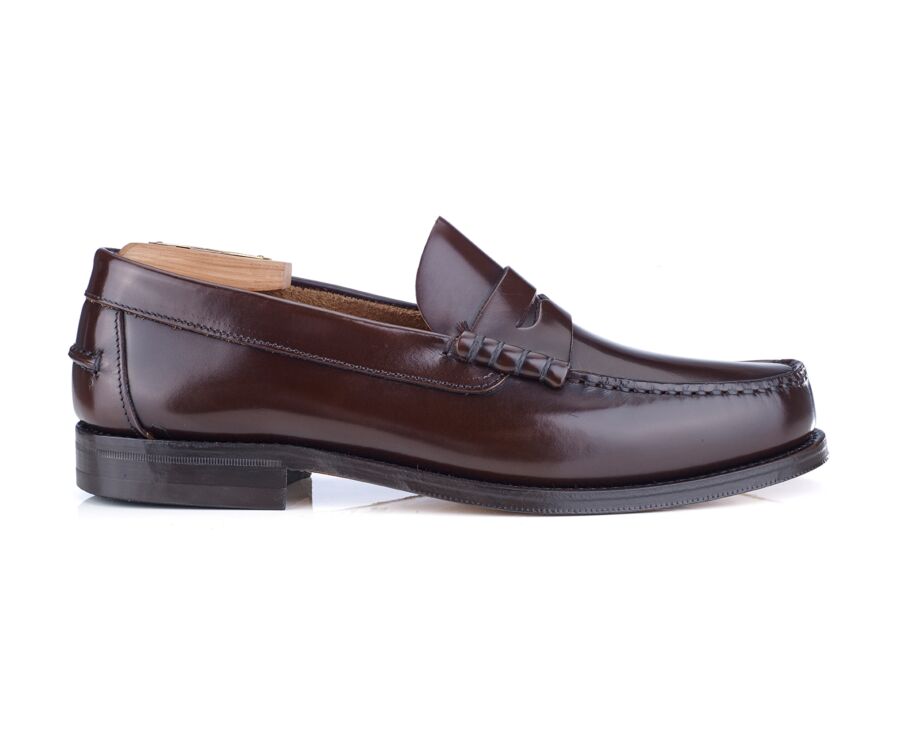 Chocolate Men's penny loafers - YALE