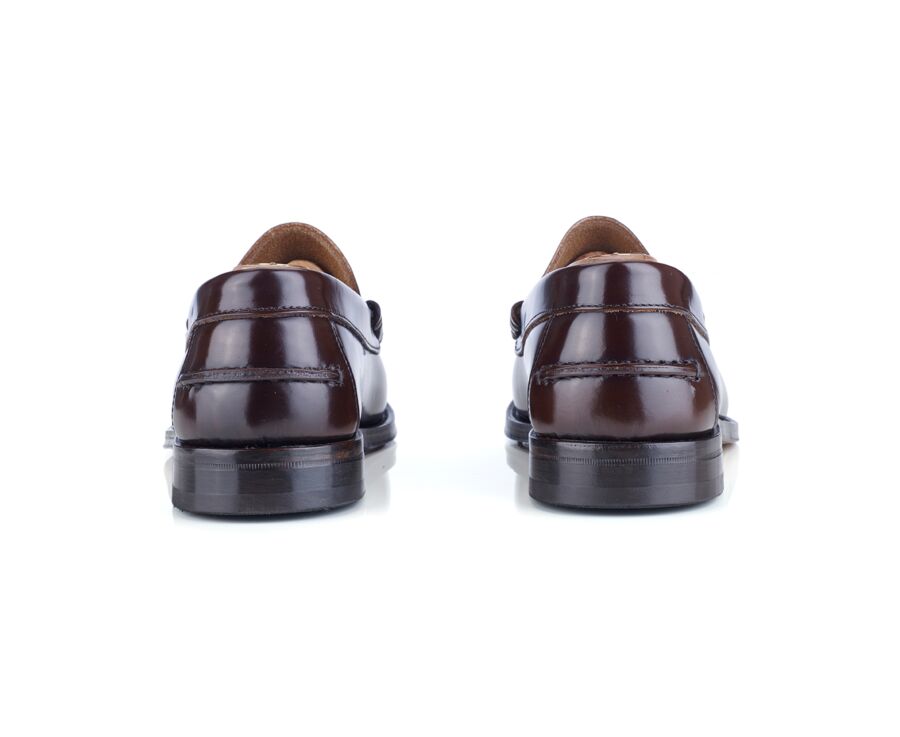 Chocolate Men's penny loafers - YALE