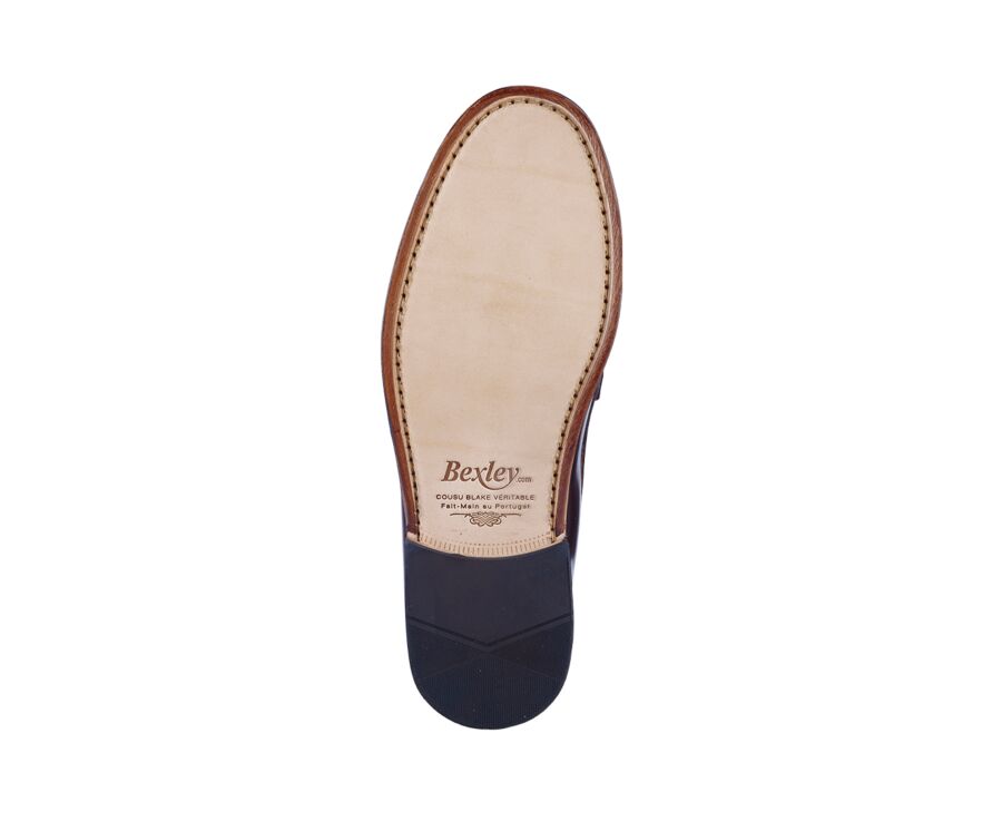 Chocolate Men's penny loafers - YALE