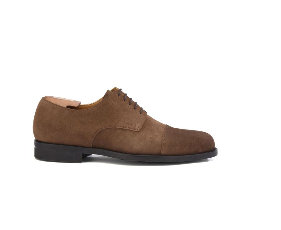 Havana Suede Derby Shoes - Rubber outsole - MAYFAIR CLASSIC GOMME CITY