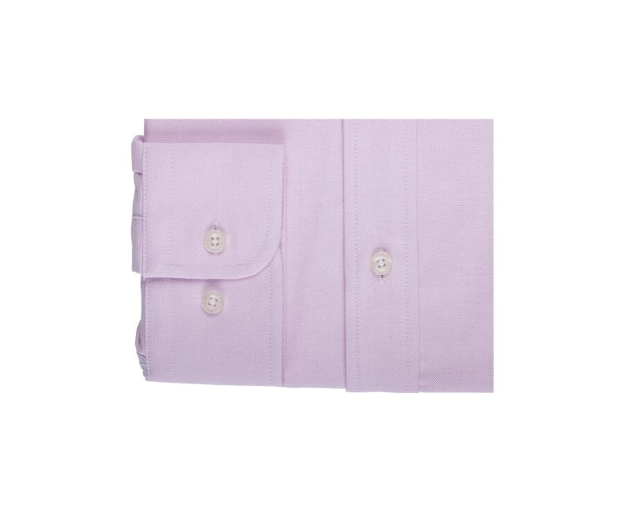 Light Pink Oxford shirt with chest pocket - American collar - HAROLD