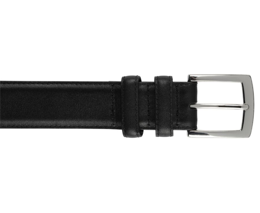 Black Luxury Belt for men - WESTGATE SILVER