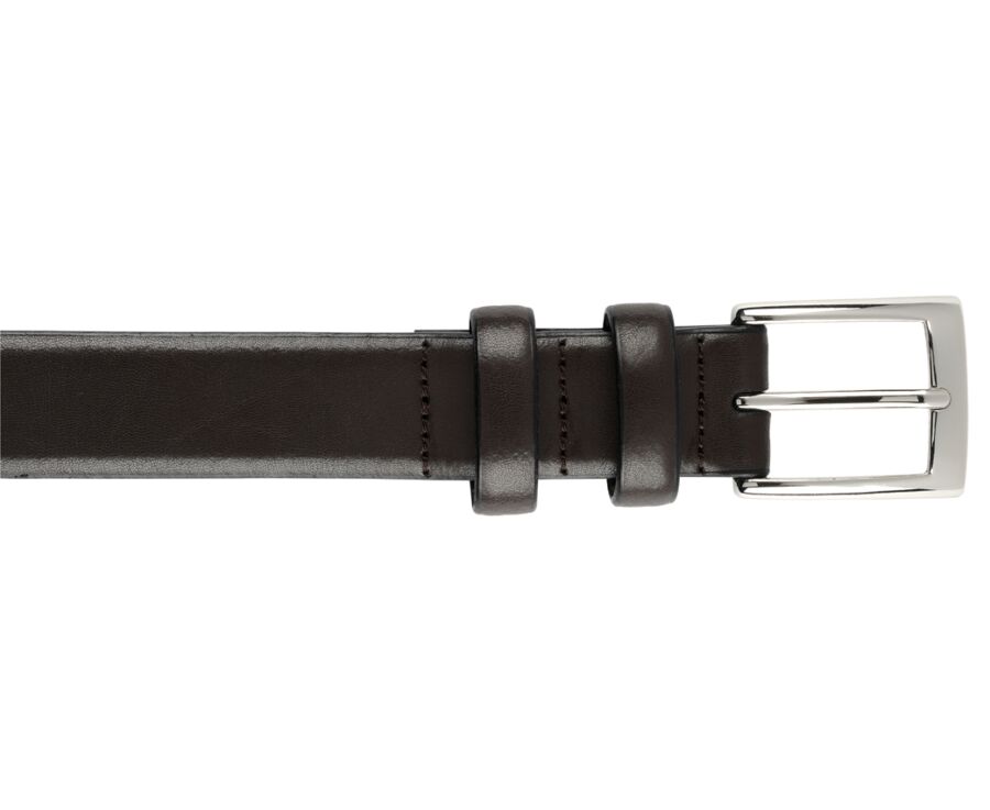 Chocolate Suit Belt for men - RAMSGATE SILVER