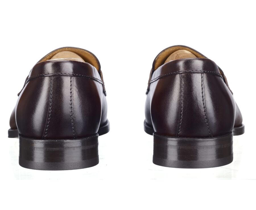 Chocolate leather Men's penny loafers - WEMBLEY CLASSIC
