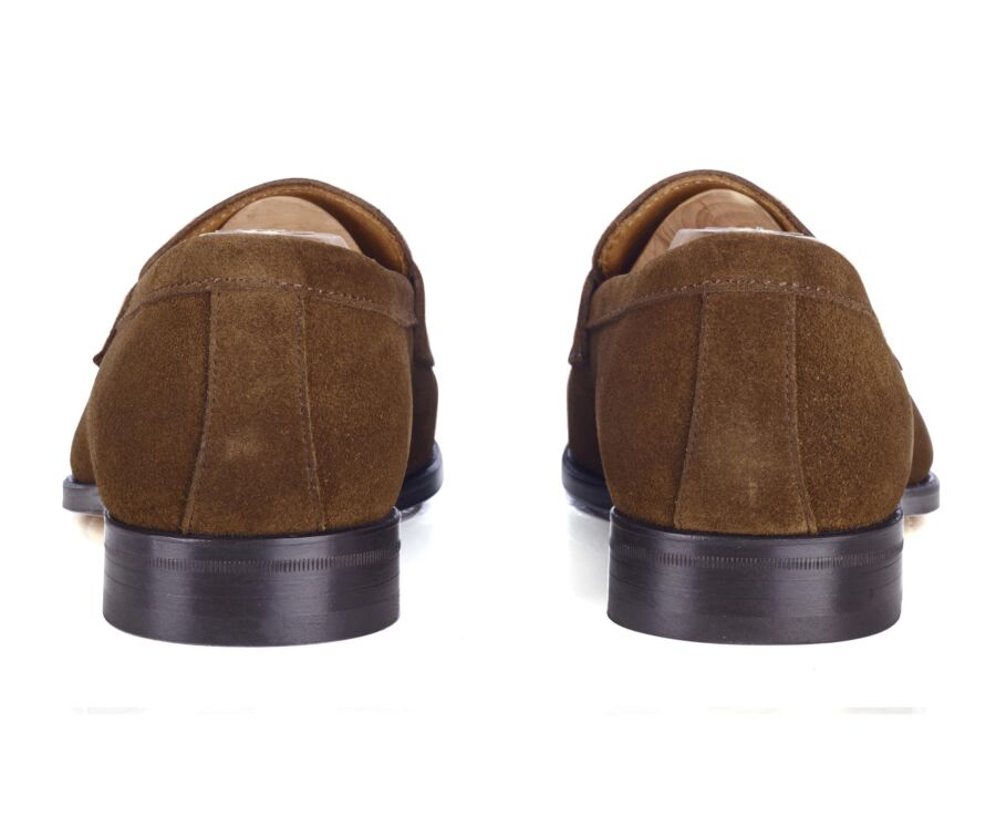 Havana Suede Men's penny loafers - WEMBLEY CLASSIC