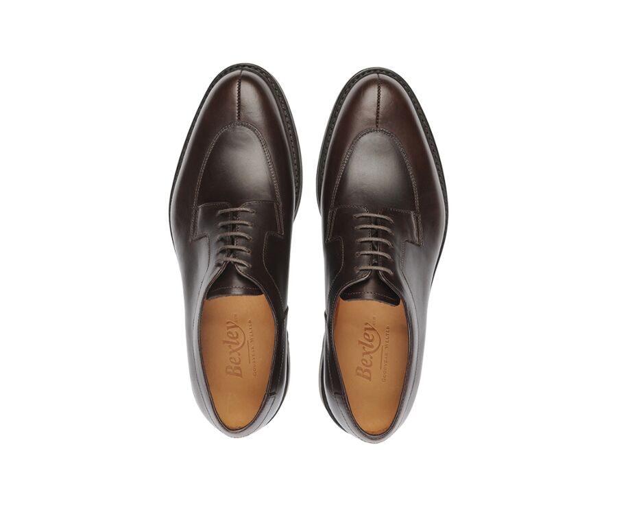 Chocolate Derby Shoes - Rubber outsole - KENT GOMME COUNTRY