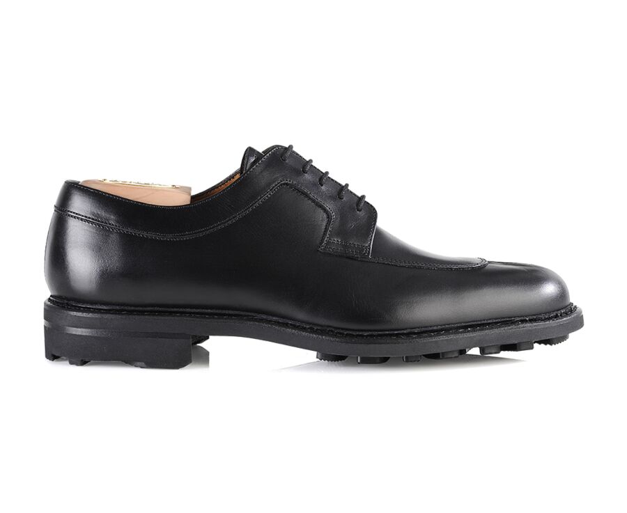 Black Derby Shoes - Rubber outsole - KENT GOMME COUNTRY