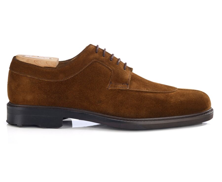 Havana Suede Derby Shoes - Rubber outsole - KENT GOMME COUNTRY