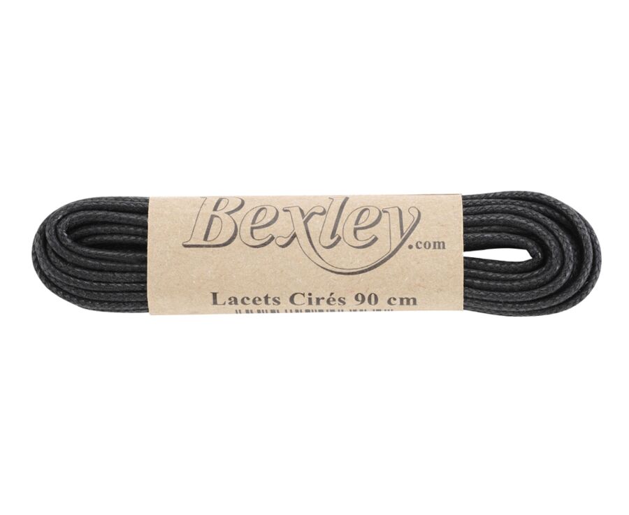 3 pairs of Black shoelaces for men's boots