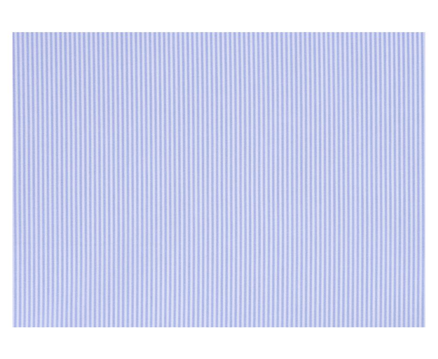 Shirt with thin blue stripes - Chest pocket - AUGUSTIN