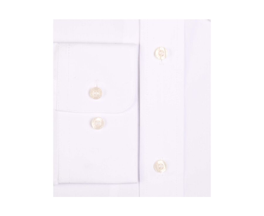 White Cotton shirt - Chest pocket - ALBERT