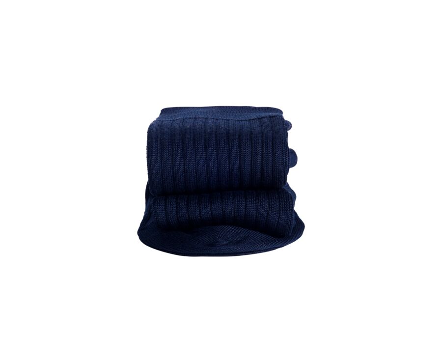 Men's Navy Cotton high Socks