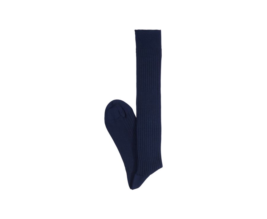 Men's Navy Cotton high Socks