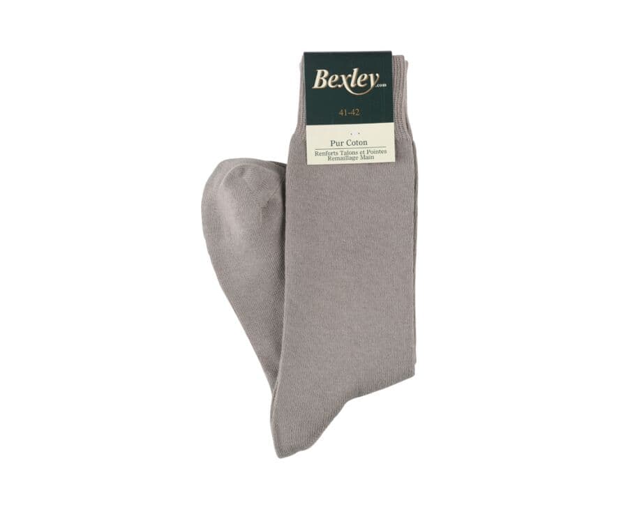 Men's Taupe Thick Cotton Socks