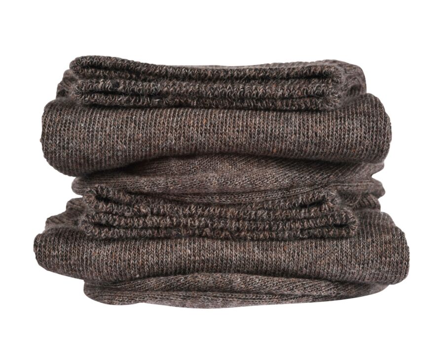 Men's Chocolate Melange Thick Cotton Socks