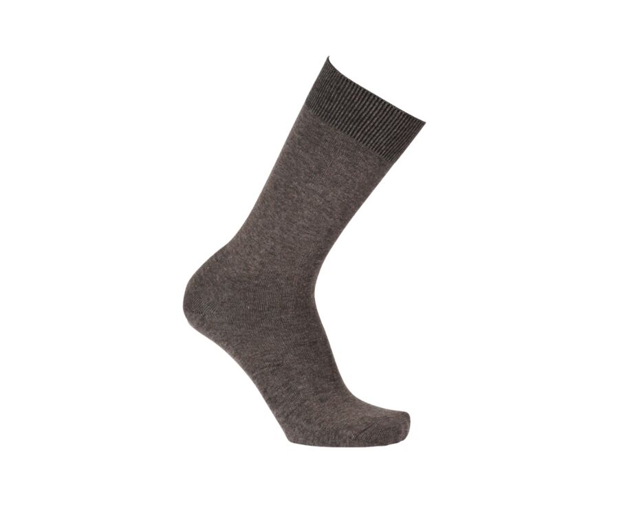 Men's Chocolate Melange Thick Cotton Socks