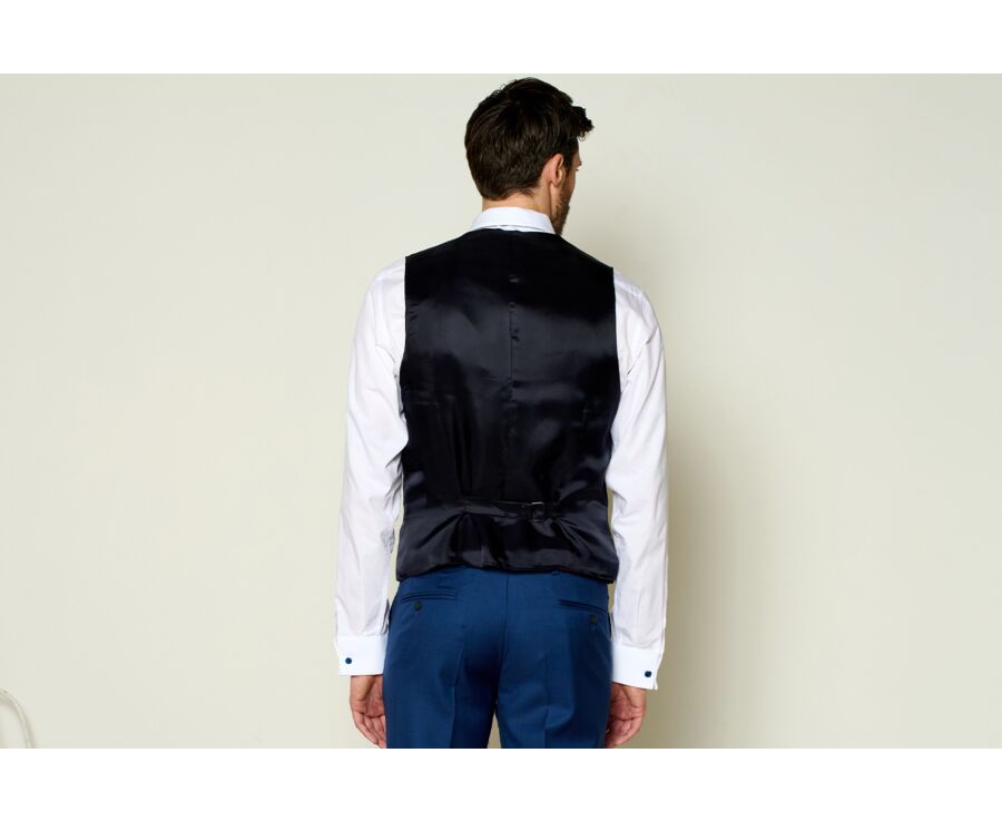 Men's Deep Blue Suit Waistcoat - LAZARE
