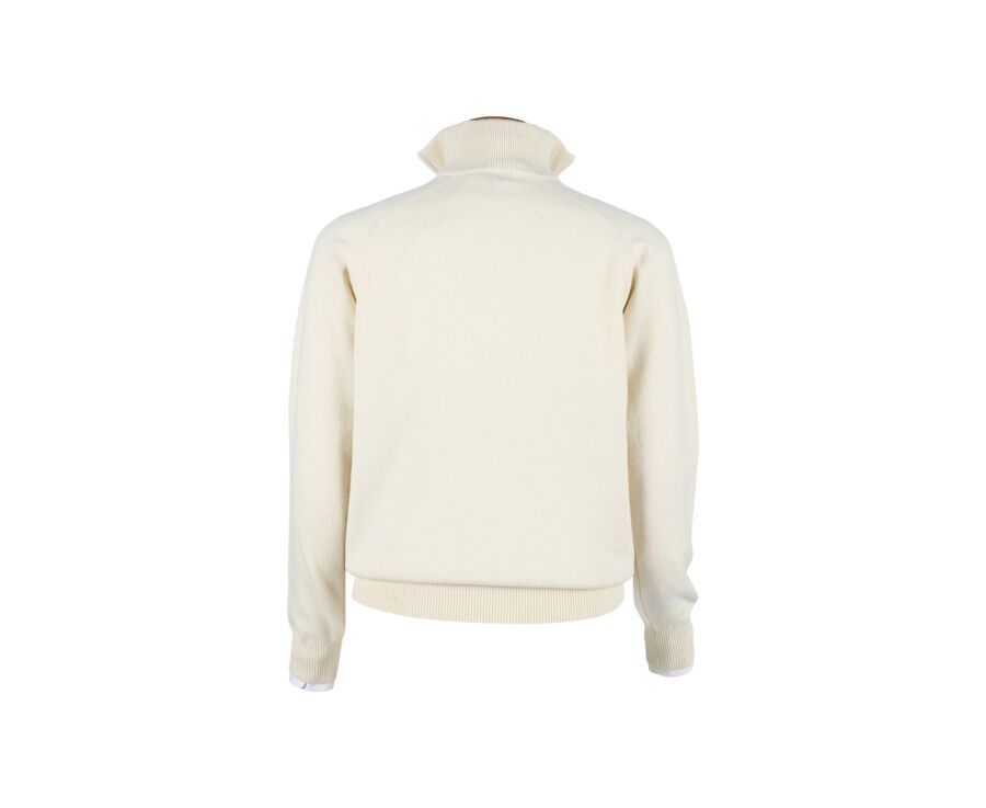 Off White half-zip wool jumper - KENNETH