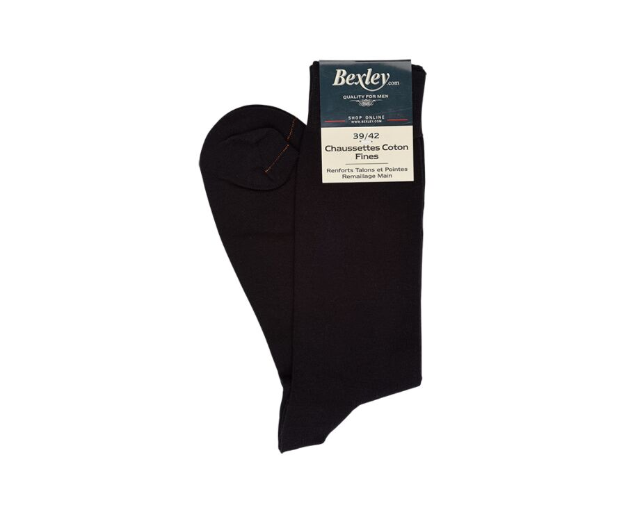 Men's Black Cotton Socks