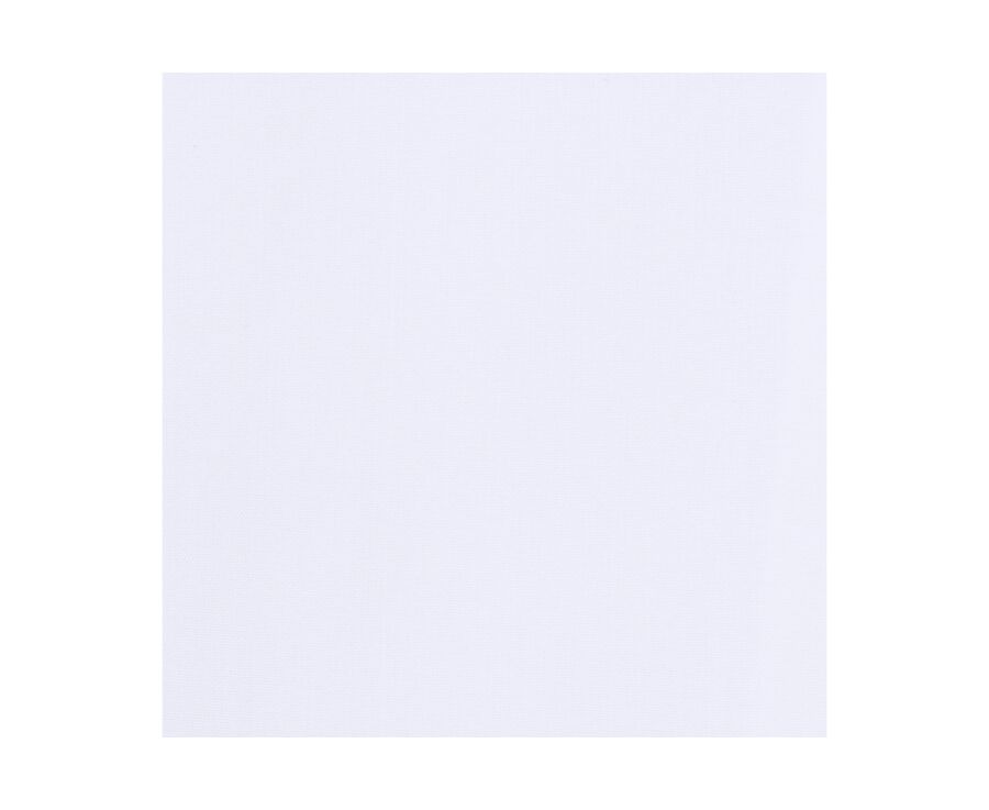 White Poplin Cotton Shirt - Straight collar - LOUIS CLASSIC