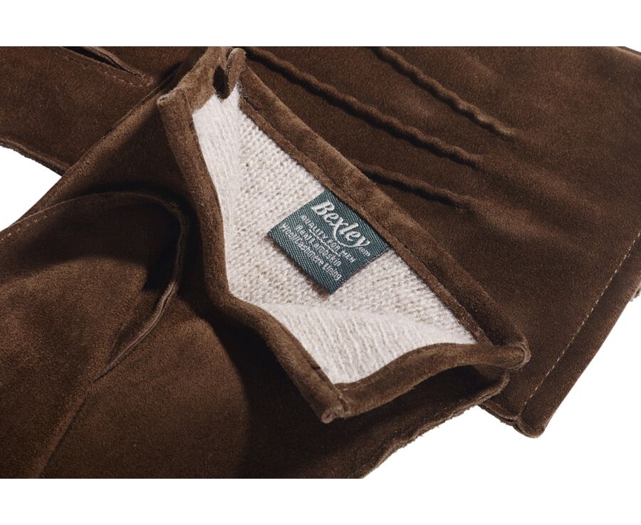 Men goat suede leather gloves