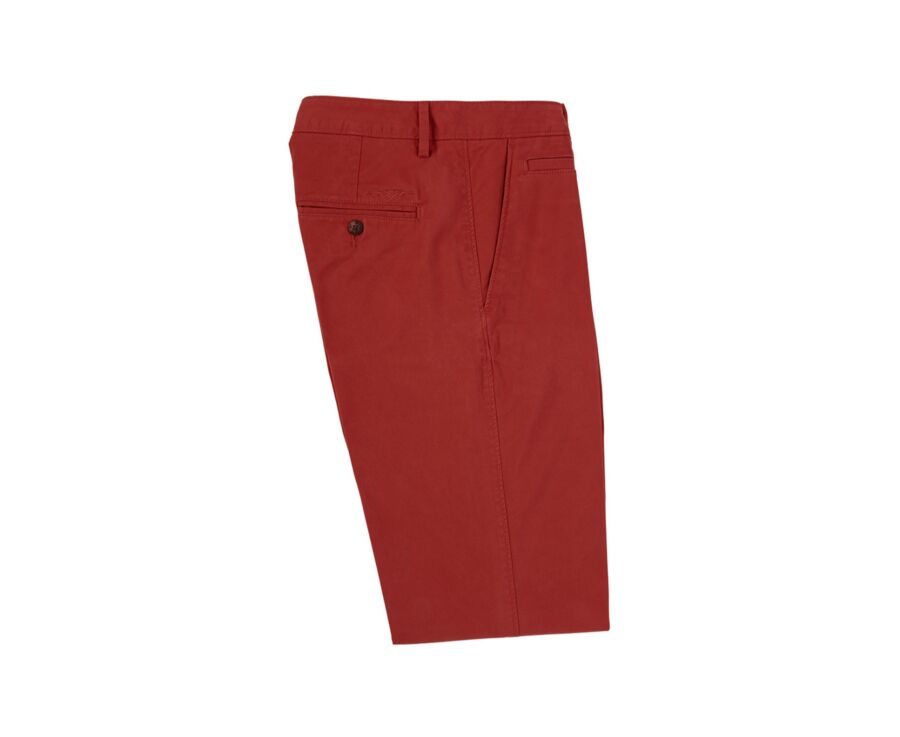 Men's chino trousers Brick Red - KYRK