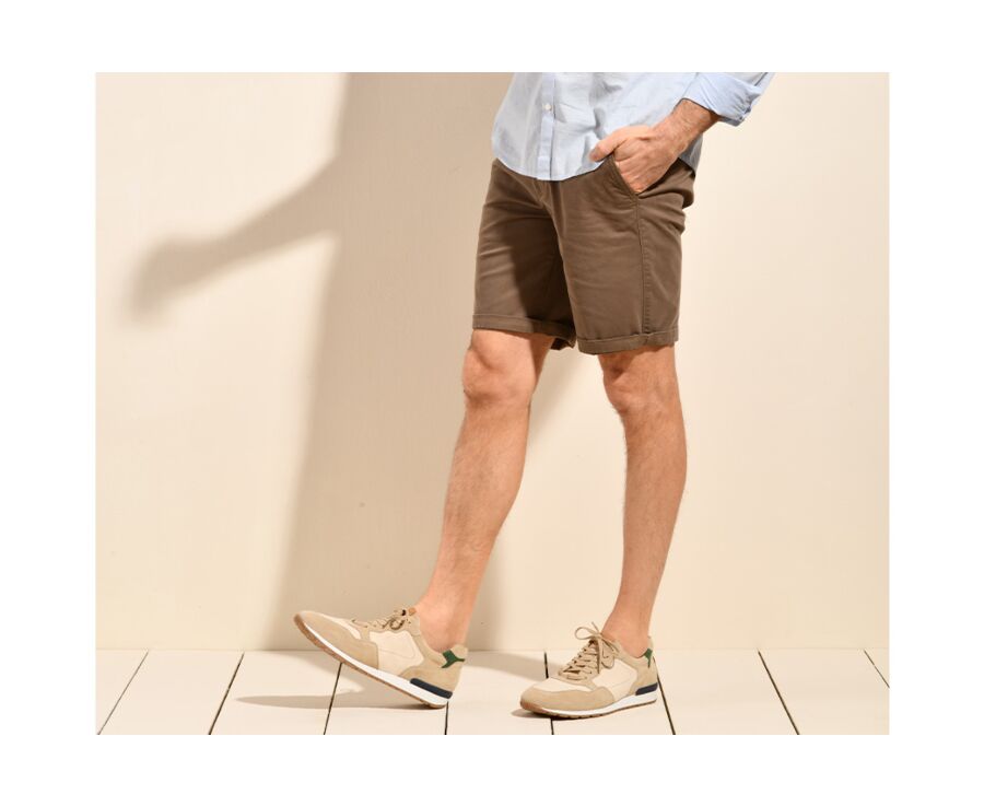 Taupe Chino Shorts - BARRY